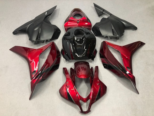 Deep Red with Black 2009-2012 CBR600RR Fairings