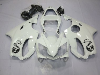 Dragon White 2001-2003 CBR600 F4i Fairings