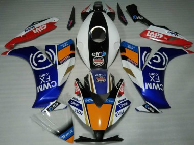 Elf Blue and Orange 2012-2016 CBR1000RR Fairings