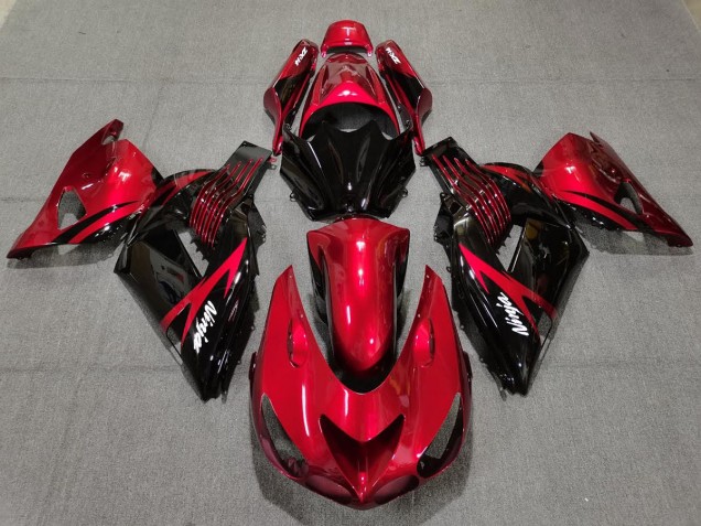 Fire Red and Black 2006-2011 ZX14R Fairings