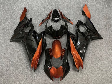 Gloss Black & Burnt Orange 2017-2021 R6 Fairings