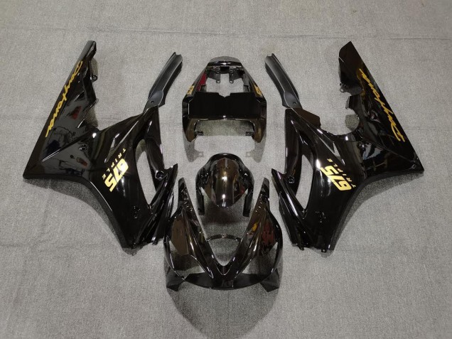 Gloss Black & Gold 2006-2008 Daytona 675 Fairings