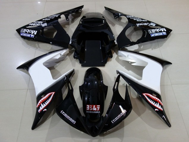 Gloss Black & Logos 2006-2007 R6 Fairings