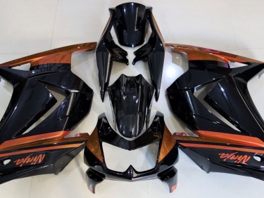 Gloss Black & Orange 2008-2012 Ninja 250 Fairings