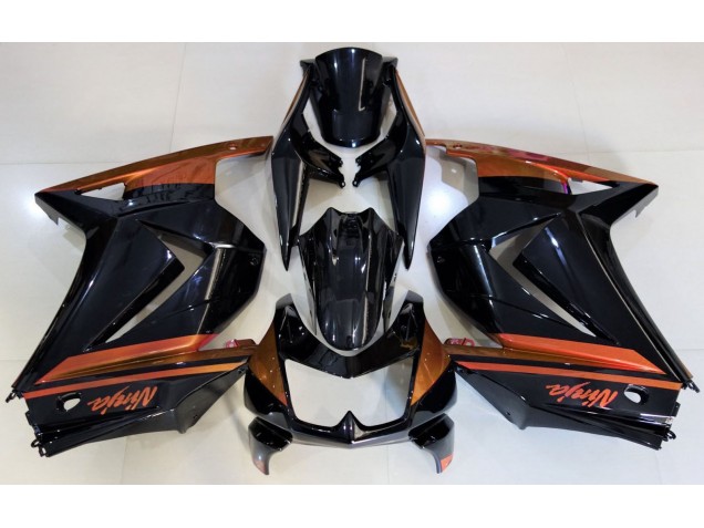 Gloss Black & Orange 2008-2012 Ninja 250 Fairings