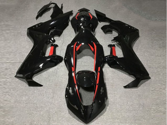 Gloss Black W Red Lining 2017-2023 CBR1000RR Fairings