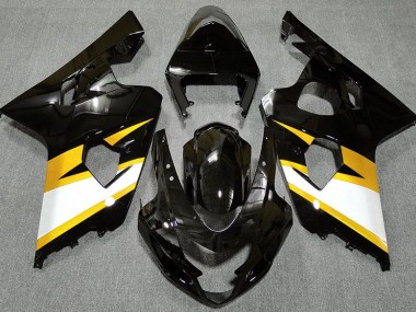 Gloss Black & Yellow 2004-2005 GSXR 600-750 Fairings