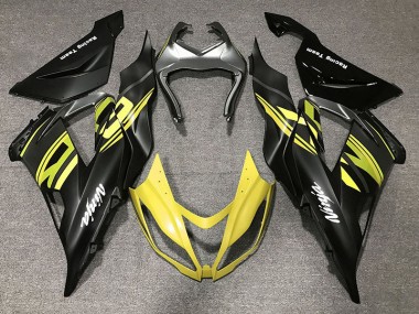 Gloss Black & Yellow 2013-2018 ZX6R Fairings