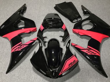 Gloss Black and Red 2003-2004 R6 Fairings