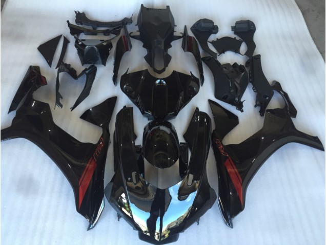 Gloss Black with Red Logo 2015-2019 R1 Fairings