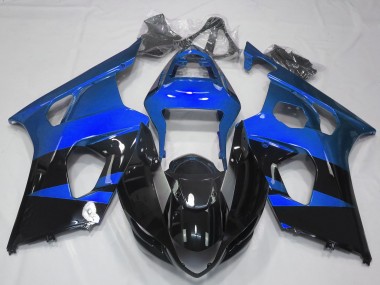 Gloss Blue & Black 2003-2004 GSXR 1000 Fairings