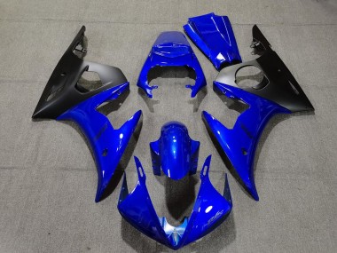 Gloss Blue & Black 2005 R6 Fairings