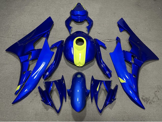 Gloss Blue & High Vis Yellow 2006-2007 R6 Fairings