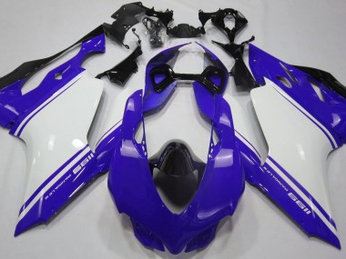 Gloss Blue White and Black 2011-2014 Ducati 1199 Fairings