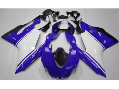 Gloss Blue White and Black 2011-2014 Ducati 1199 Fairings