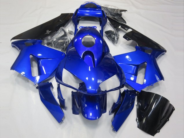 Gloss Blue and Black 2003-2004 CBR600RR Fairings