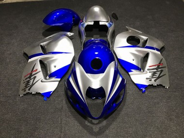 Gloss Blue and Silver 1997-2007 GSXR 1300 Hayabusa Fairings