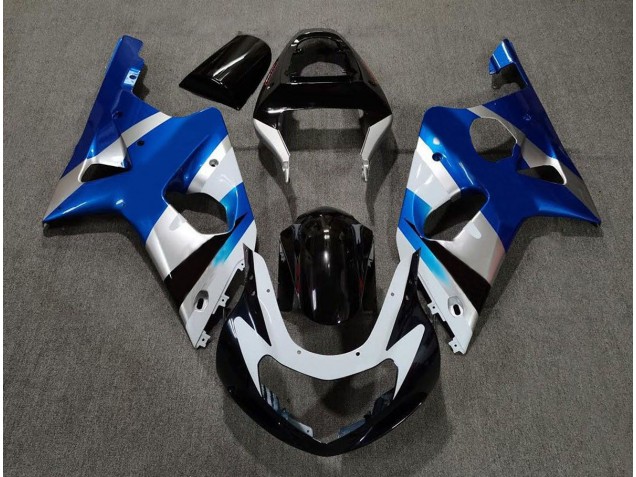 Gloss Blue and Silver OEM 2000-2002 GSXR 1000 Fairings