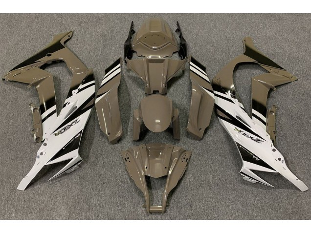 Gloss Brown & White 2011-2015 ZX10R Fairings