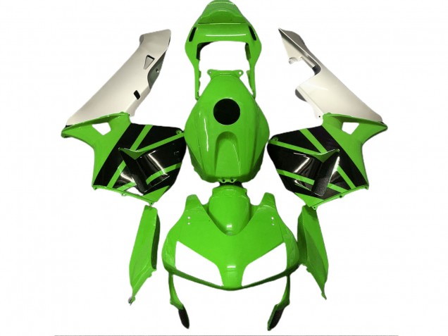 Gloss Green & Matte Silver 2003-2004 CBR600RR Fairings