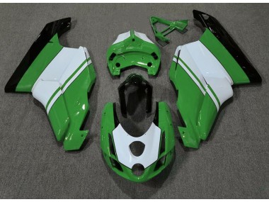 Gloss Green & White 2003-2004 Ducati 749 999 Fairings