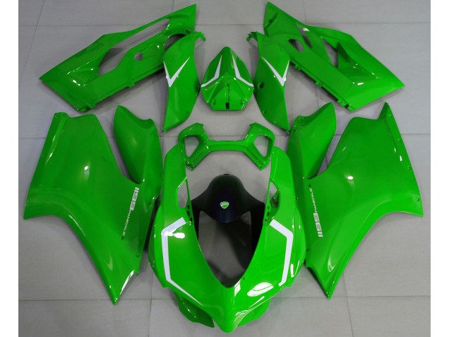 Gloss Green & White 2011-2014 Ducati 1199 Fairings