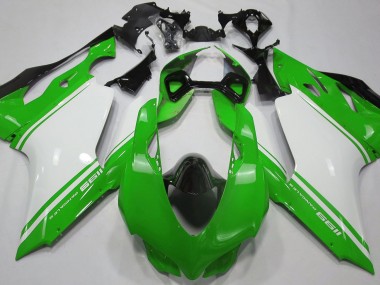 Gloss Green White and Black 2011-2014 Ducati 1199 Fairings