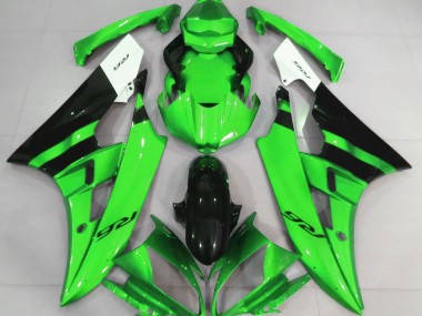 Gloss Green and Black 2006-2007 R6 Fairings