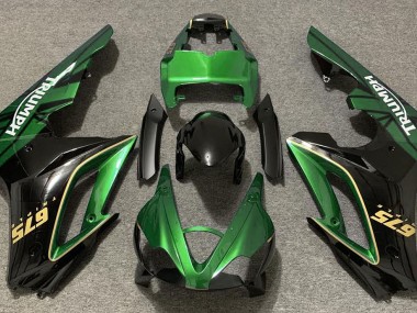 Gloss Green and Black 2009-2012 Daytona 675 Fairings