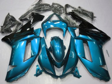 Gloss Light Blue & Black 2007-2008 ZX6R Fairings