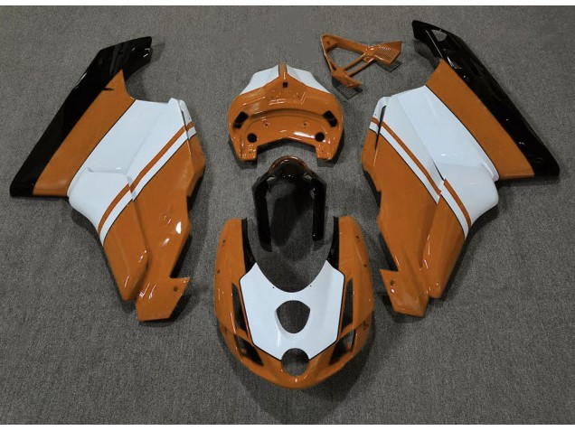 Gloss Orange & White 2003-2004 Ducati 749 999 Fairings