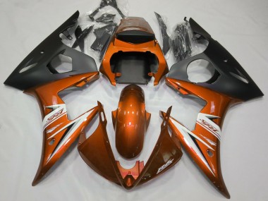 Gloss Orange & White 2003-2004 R6 Fairings