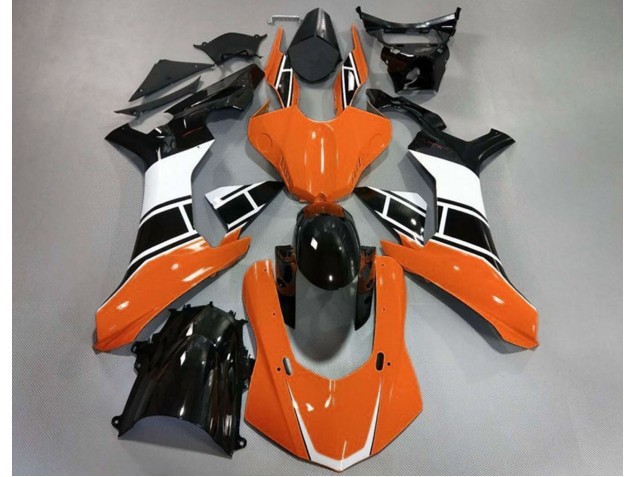 Gloss Orange White and Black 2015-2019 R1 Fairings