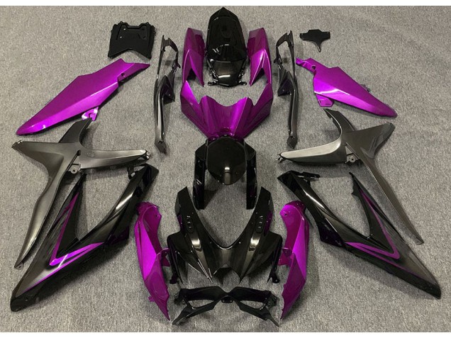 Gloss Pink & Green R 2008-2010 GSXR 600-750 Fairings