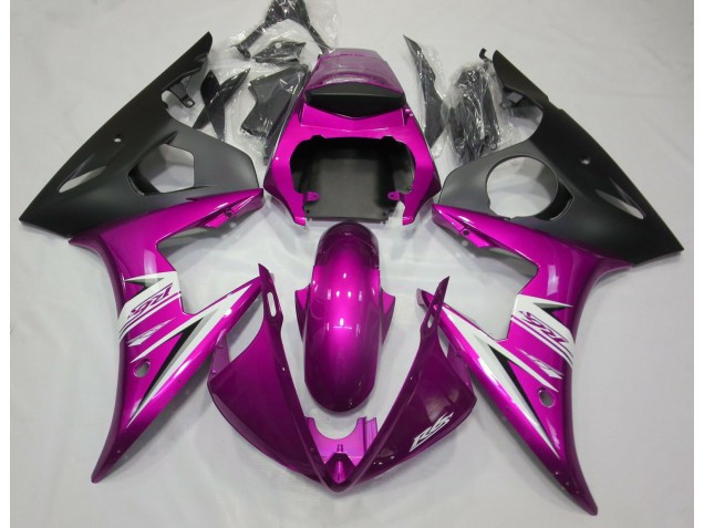 Gloss Pink & White 2003-2004 R6 Fairings