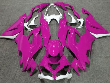 Gloss Pink & White 2019-2023 ZX6R Fairings