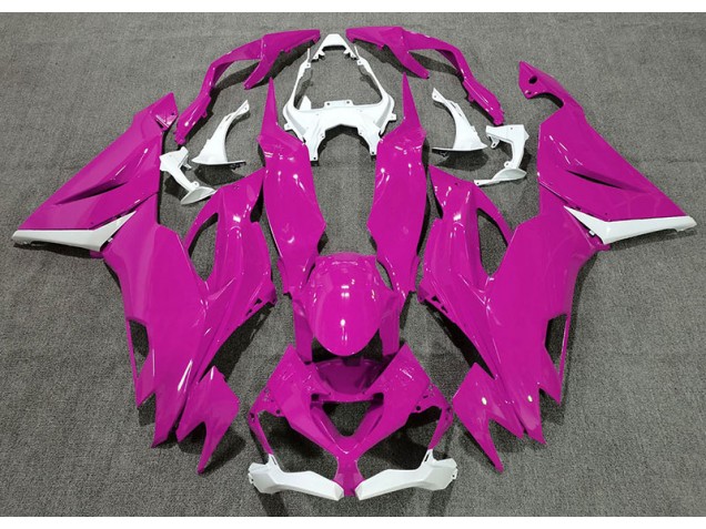 Gloss Pink & White 2019-2023 ZX6R Fairings