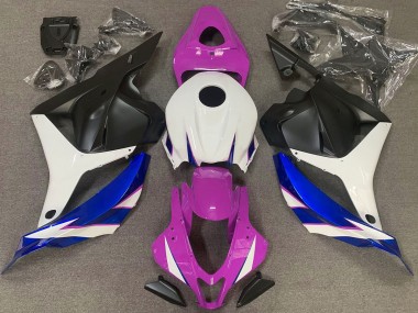 Gloss Pink White and Blue 2009-2012 CBR600RR Fairings