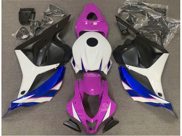 Gloss Pink White and Blue 2009-2012 CBR600RR Fairings