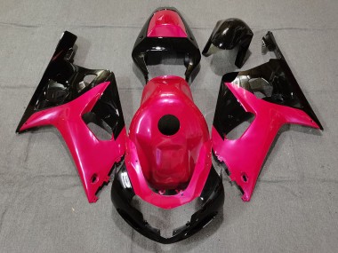 Gloss Pink and Black 2001-2003 GSXR 600-750 Fairings