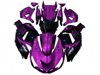 Gloss Purple and Black 2006-2011 ZX14R Fairings