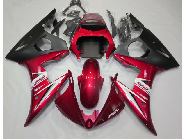 Gloss Red & White 2003-2004 R6 Fairings