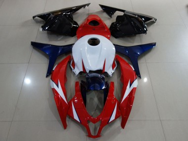 Gloss Red / White 2009-2012 CBR600RR Fairings