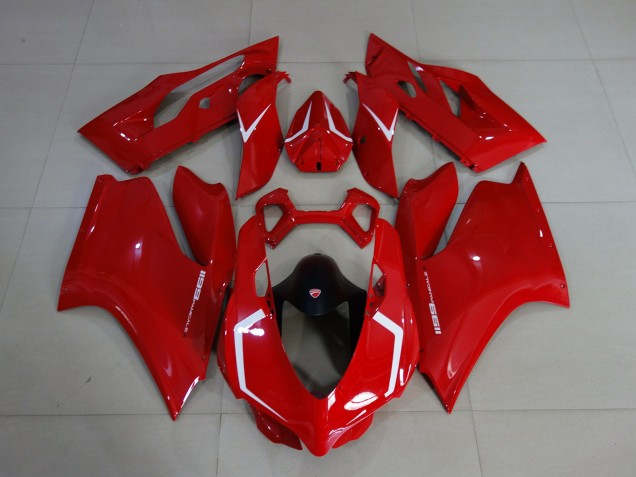 Gloss Red & White 2011-2014 Ducati 1199 Fairings