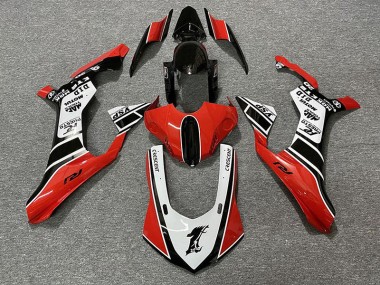 Gloss Red & White 2015-2019 R1 Fairings