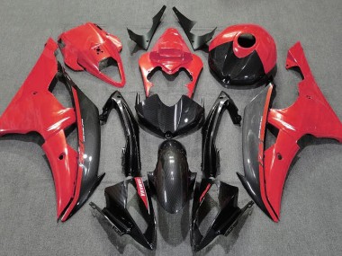 Gloss Red and Carbon 2008-2016 R6 Fairings