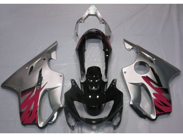 Gloss Silver & Red 1999-2000 CBR600 F4 Fairings