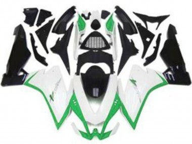 Gloss White & Green 2010-2015 RSV4 1000 Fairings