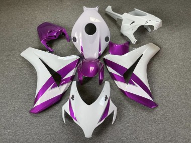 Gloss White & Purple Trim 2008-2011 CBR1000RR Fairings