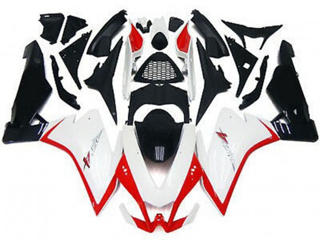 Gloss White & Red 2010-2015 RSV4 1000 Fairings